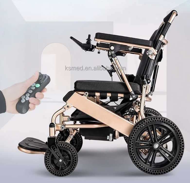 601L Newest LCD Joystick Wireless Remote Control Electric Lightweight Wheelchair,Folding Motorized Orthopedic Wheelchairs 510K