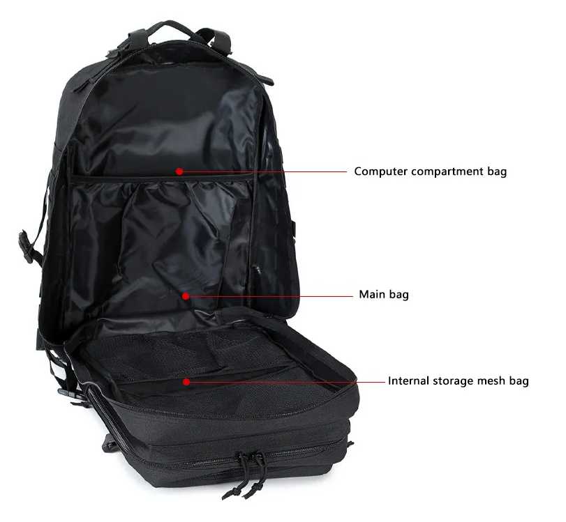 Tactical Military Backpack: Waterproof Rucksacks for Camping, Trekking, and Hunting - Large Capacity Travel Bag for Men