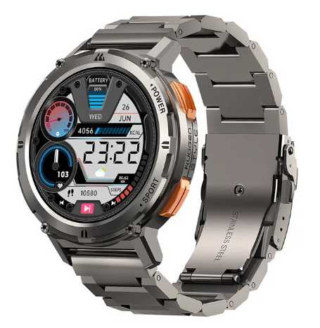 KOSPET TANK T2 Ultra Smartwatch for Men: AMOLED AOD Display, Bluetooth Call, and More