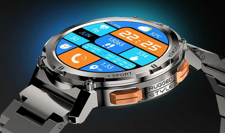 KOSPET TANK T2 Ultra Smartwatch for Men: AMOLED AOD Display, Bluetooth Call, and More