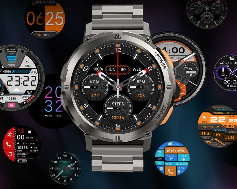 KOSPET TANK T2 Ultra Smartwatch for Men: AMOLED AOD Display, Bluetooth Call, and More