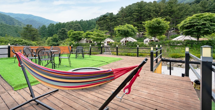 경기도 가평 설악면 야영장 인근 서울 근교 캠핑장 달빛정원 글램핑 카라반