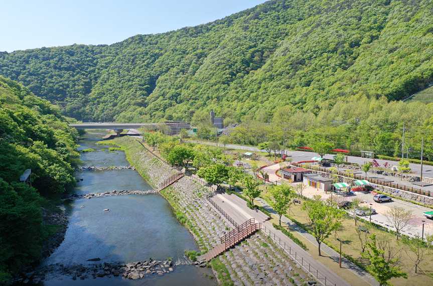 충남 부여 야영장 캠핑장 수리계곡 소형견 동반 가능 외산수리바위캠핑정원