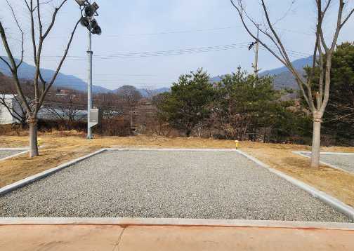 경상북도 성주 가야산 인근 오토 캠핑장 계곡 물놀이 시설 놀이터