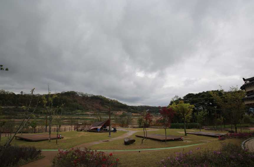 경상도 경북 안동 낙동강 텐트 야영장 글램핑 카라반 단호샌드파크 캠핑장