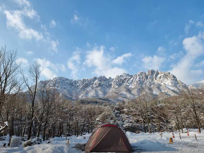 강원도 여행 설악산 울산바위 야영장 차박 미시령 계곡 물놀이 캠핑장 캠핑느루