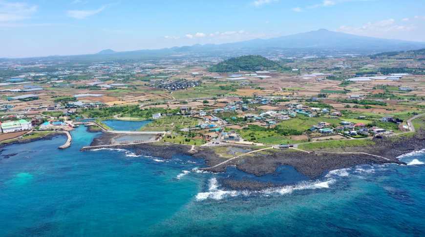 제주도 서귀포 남방 돌고래 바닷가 마을 여행 캠핑장 리썸 카라반 