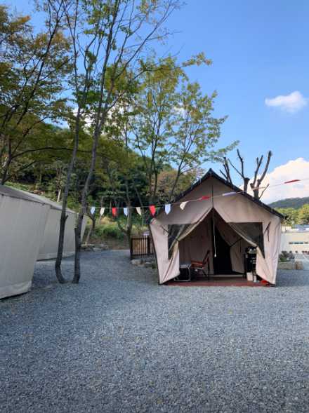 경기도 성남시 판교 인근 야영장 글램핑 청계산 골든밸리 가족 캠핑장