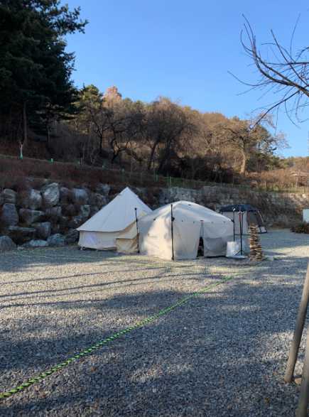 경기도 성남시 판교 인근 야영장 글램핑 청계산 골든밸리 가족 캠핑장