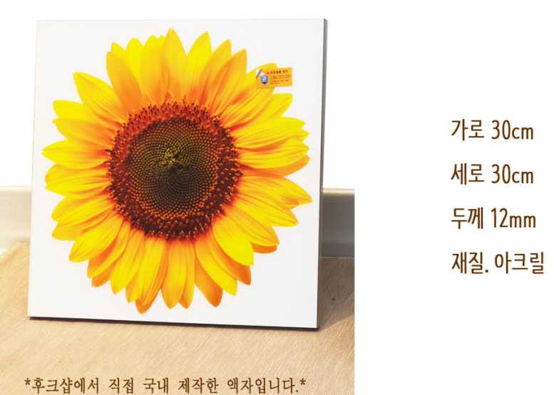 부자 예쁜 해바라기 꽃 그림 액자 풍수 카페 소품