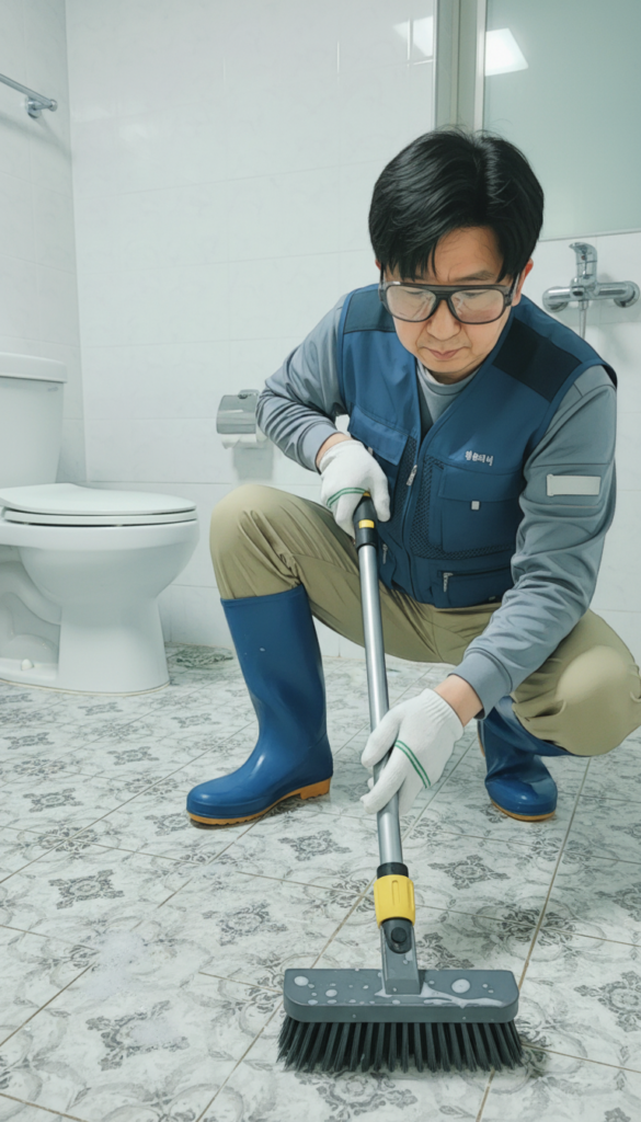 화장실 욕실 청소 안전 킵클리너 타일 미끄럼 방지 논슬립 시공 서비스
